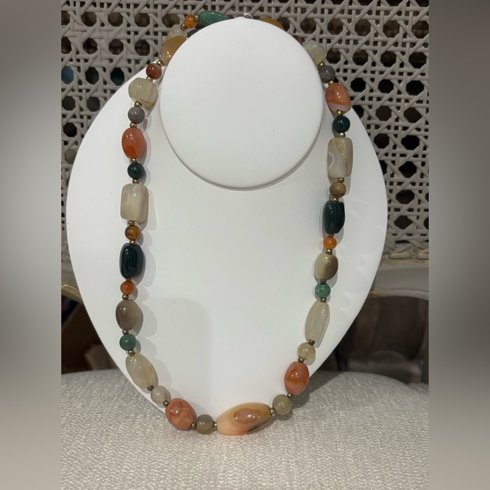 š«Multicolor Beggars Semiprecious Beaded Necklaceš« - Picture 7 of 7